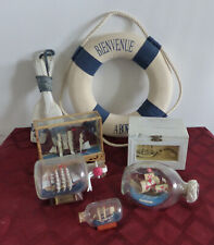 Lot d'objets Collection MARIN, maquettes, décoration MARINE, MER, OCEAN