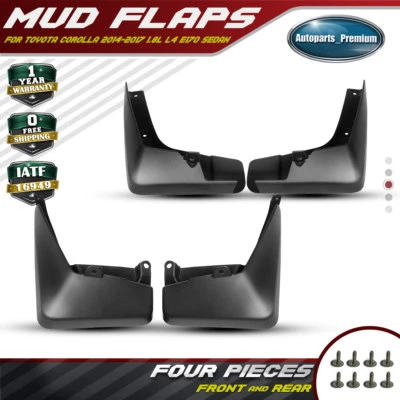 4x guardabarros guardabarros guardabarros para Toyota Corolla 2014-2017 LE sedán L4 1,8 L Foto 1 de 4