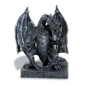 Figurine statuette statue gothique Dragon guerrier déco - 11 cm