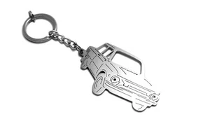 Stainless Steel Keychain 3D Car Body Lase Cut Key Ring fit ZAZ 968 - Picture 1 of 6