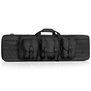 36" Soft Rifle Case,Hunting Long Gun Bag ,Gun Cases for 2 Rifles and 2 Pistols - Picture 1 of 33