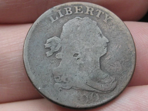 1800 Draped Bust Half Cent- VG Details Cover