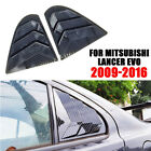 Pair Car Rear Side Window Cover Trim Sticker For 2009-2016 Mitsubishi Lancer EVO