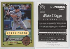 2017 Panini Donruss Retro 1983 Gold Press Proof /99 Mike Piazza #RV-41 HOF