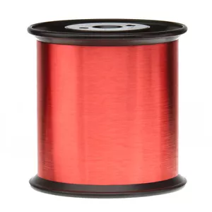 43 AWG Gauge Enameled Copper Magnet Wire 5.0 lbs 0.0024" 155C Red MW-79-C - Picture 1 of 1
