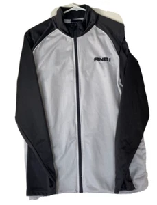Chaqueta de baloncesto atlética AND1 para hombre talla grande con cremallera completa gris manga larga - Imagen 1 de 15