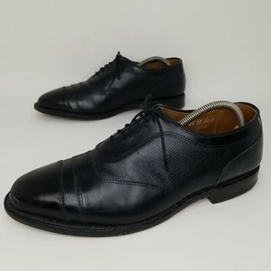 Allen Edmonds Winhall Cap Toe Oxford Shoes Men's size 8.5 EEE Black Leather 6418 - Picture 1 of 13