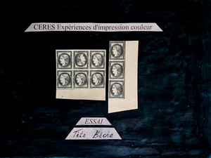 ~ FRANCE CERES / ESSAY - COLOUR & PAPER TRIAL / EXPERIMENT PRINT C 23 - Picture 1 of 2