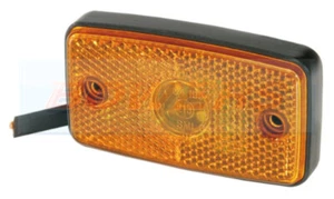 COBO 04.0480 12V ORANGE AMBER LED SIDE MARKER LIGHT/LAMP REFLECTIVE SURFACE - Picture 1 of 2