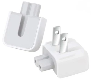 Set of 2 - 100% Genuine OEM MagSafe AC Wall Adapter Apple DUCKHEAD 2 PRONG PLUG  - Picture 1 of 5