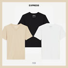 New - EXPRESS Men's 3 Pack Slim Stretch V-Neck T-Shirts, Multi Color, Size S $44