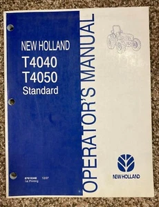 New Holland Operator Owners Tractor Manual T404050 Standard - Bild 1 von 1