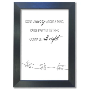 #36 Motivational Inspirational Prints Don't Worry Posters A3-A4 Wall Art Decor - Picture 1 of 7