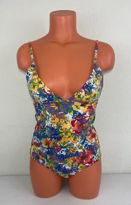 Stella McCartney Womens Floral Print One Piece Swimsuit Multicolor Size Small - Image 1 of 4