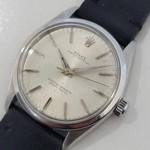 Rolex Oyster Perpetual Ref 1002 34mm Mens Automatic 1960s Vintage Swiss RA143 - Picture 1 of 12