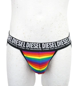 DIESEL Underwear Men's LARGE Multicolor Stretched Jockstrap - Picture 1 of 11