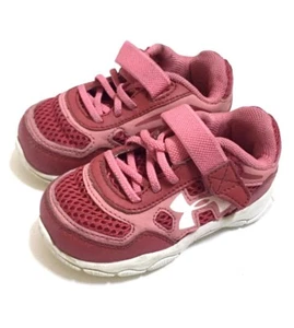 Under Armour Toddler Girl's Size 5 Low Athletic Shoes Red Pink Slip On Strap - Picture 1 of 5