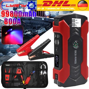 99800 MAH AUTO KFZ STARTHILFE JUMP STARTER 12V LADEGERÄT BOOSTER PKW POWER BANK - Bild 1 von 11