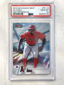 Bowman's Best Top Prospects Refractor Jo Adell 2018 #TP-6 PSA 10 GEM MT - Imagen 1 de 2