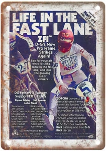 Old School BMX 1981 DG Vintage Magazine Ad Reproduction Metal Sign B942 - Picture 1 of 1