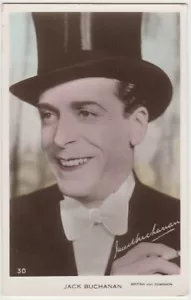 Cartolina Jack Buchanan anni '30 foto reale a colori #30 stella del cinema RPPC - Foto 1 di 2