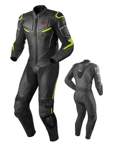 Traje de moto para hombre moda moto cuero de vaca traje de una pieza - Imagen 1 de 2
