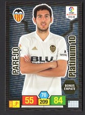 PAIR #313B PLATINUM 10 VALENCIA CF 2018-19 CHROME ADRENALYN PANINI LEAGUE 18/19