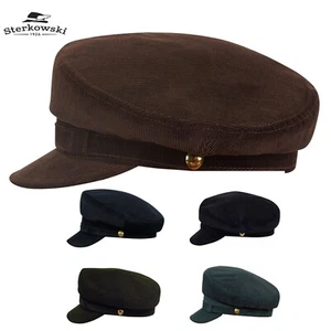 Sterkowski LENNON Corduroy Breton Cap Brass Buttons Fisherman Retro - Picture 1 of 51