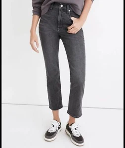 Madewell Cali Demi Boot Grey jeans size 26/2 - Picture 1 of 8
