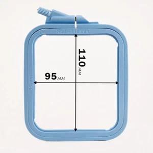 Hoops-Frame Square (Plastic) 110*95mm Nurge (Blue). Hand Embroidery Frames Hoop - Picture 1 of 2
