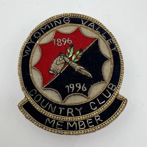 Vtg Wyoming Valley Country Club Patch Pennsylvania Luzerne County - Picture 1 of 3