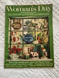 Woman's Day Magazine August 1962 Dictionary of Pottery & Porcelain FREE SHIPPING - Imagen 1 de 8