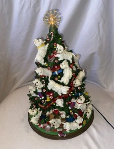 Danbury Mint Westie Dog West Highland Terrier Light Up Christmas Tree With Star - Picture 1 of 17