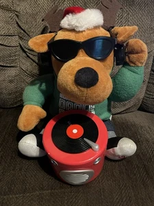 Winter Wonder Land Gemmy Animated Singing Spinning DJ Reindeer 11" Plush Tested - Picture 1 of 4