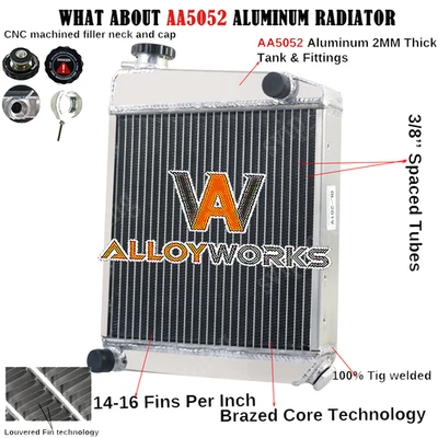 2 Row Radiator For 59-66 Austin Mini 61-69 Cooper S 91-96 Rover Mini Cooper - Imagem 1 de 4