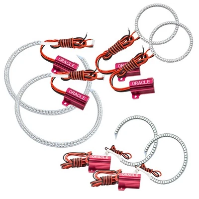 LED Halo Headlights Factory Surface Add On Custom Lights White 2439-001 Foto 1 de 4