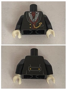 LEGO Black Torso Jacket Formal 973pb1184c01 hol064 mof013 mof007 twn181 hol095 - Picture 1 of 1