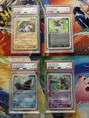 Lote de Cartas Pokémon De Colección PSA Losas Holo Etc Fire Banette Armaldo Walrein Shiftry Foto 1 de 2
