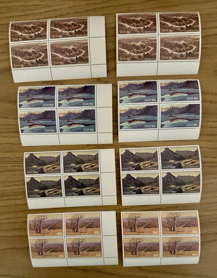 Sudáfrica Sudoeste (SWA) 1981, Paisajes, Fish River Canyon MNH, #499-502 Foto 1 de 1