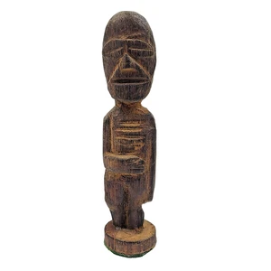 Vintage Boy Scouts, Folk Scout Craft Wood Carving of Native American Deity - Picture 1 of 4