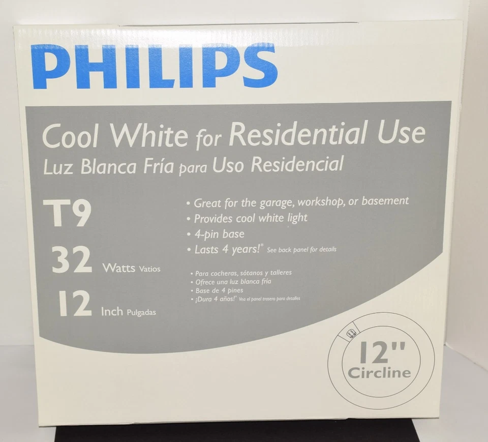 NEW Philips 12" Circline Light Bulbs 32 watts T9 1800 Lumens Cool White -10 Pack - Image 1 of 4