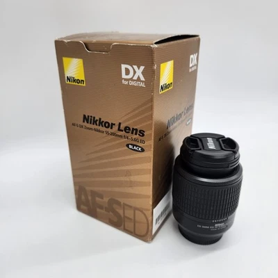 Nikon AF-S Nikkor 55-200mm f/4-5.6 G ED DX Lens BOXED - Image 1 of 4