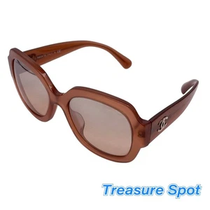 Gafas de sol CHANEL marrón marca de coco gafas degradadas Treasure Spot - Imagen 1 de 5
