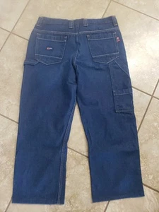 Men's LAPCO FR Utility Work Jeans (Size 40x28) Hemmed Nice Heavy Carpenter Pant - Picture 1 of 4