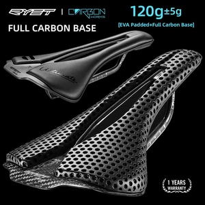 Sillín de bicicleta RYET impreso en 3D ultraligero 120G sillín de carbono 250X140 mm asiento de bicicleta - Imagen 1 de 18