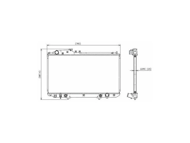Radiador 41KNJV57 para Lexus SC430 2002 2003 2004 2005 2010 2008 2006 2007 2009 Foto 1 de 1