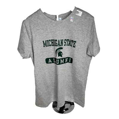 Port & Company Michigan State Spartans Alumni Graphic T-Shirt Gray | Size L NWT - Image 1 of 4