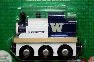 Motor de tren de madera Washington Husky con licencia oficial del equipo universitario - Imagen 1 de 5