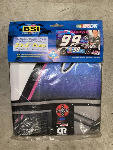 2000 BSI NASCAR Jeff Burton # 99 3’ X 5’ Flag Cover