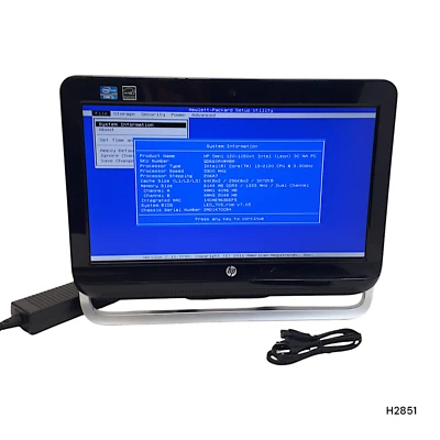HP Omni 120-1050xt 20" All in One i3-2120 6GB 500GB HDD Boot/BIOS No OS H2851 - Image 1 of 4
